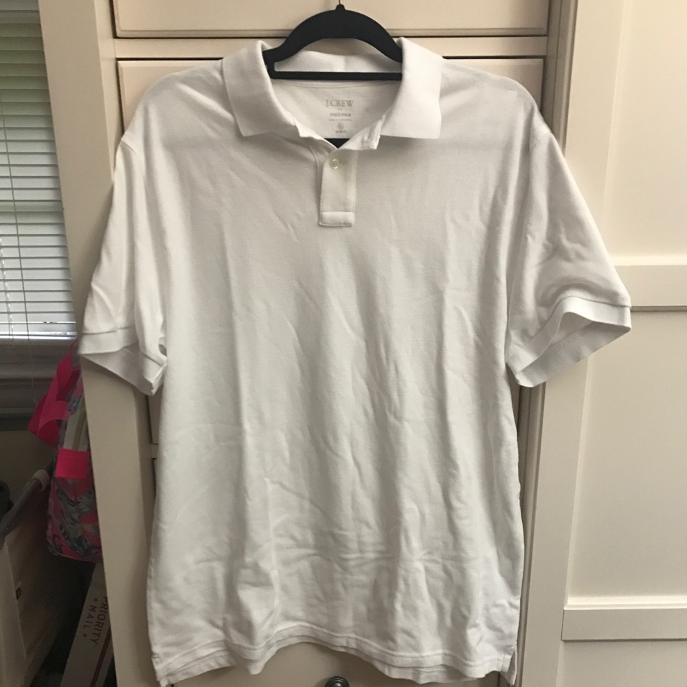 NWT men's white Jcrew polo